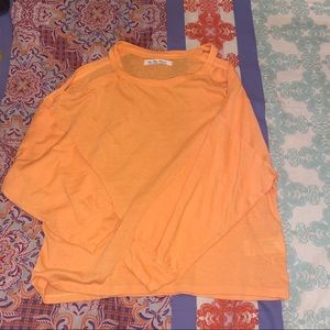 Free People cut out shoulder top